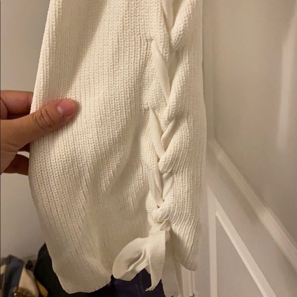 Wilfred Ribbon Sleeve Crop Sweater - Picture 4 of 7